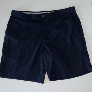 Callaway mens Golf Shorts navy blue side zip pocket comfort waist band size 38